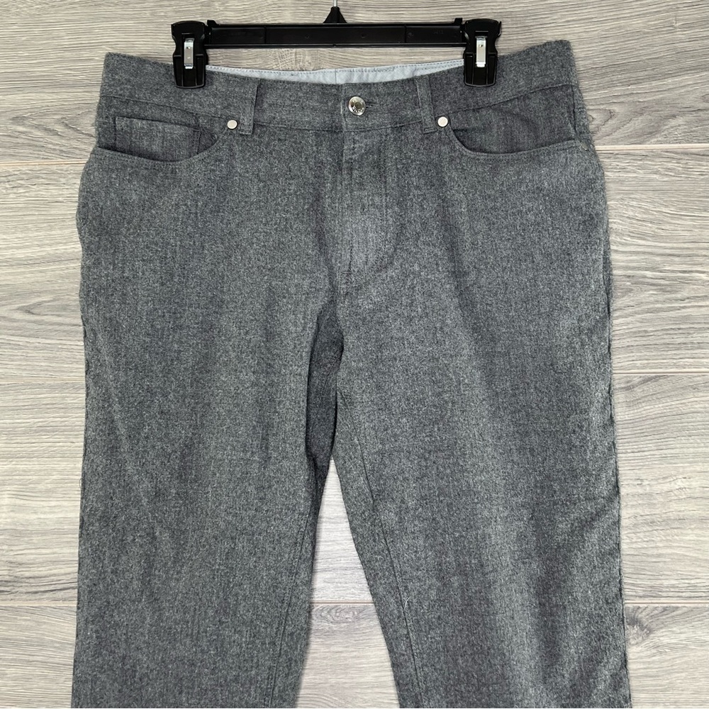 Peter Millar Collection Wool Dress Five Pocket Pants size 35 Gray - Picture 3 of 12